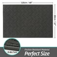 thumbnail image 6 of Floor Hug Indoor Doormat, 32" x 48" , Non-Slip Front Door Mat for Entrance, Machine Washable  Absorbent Entryway Rug, Charcoal, 6 of 8