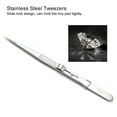 thumbnail image 4 of Stainless Steel Tweezers Jewelry Pliers Precision Tools with Slide Lock Design for DIY Jewelry Making Gem Crafting, 4 of 7