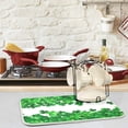 thumbnail image 2 of GZHJMY Shamrock Leaves St. Patrick's Day Absorbent Dish Drying Mat Microfiber Kitchen Countertop Table Protector Multi-Purpose Counter Rack Sink Drainer Pad (16" x 18"), 2 of 6
