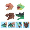 thumbnail image 4 of EeaseMX 4 marionetas de dedo de plástico con forma de cabeza de dinosaurio para niños, 4 of 7