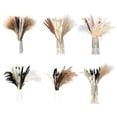 thumbnail image 6 of CreativeArrowy Tall Pampas Grass Fluffy Artificial Stems Dried Reed Flowers Bouquet Home Wedding Decoration Multicolor Floating Dust, 6 of 9