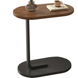 BOWERY HILL Dark Walnut Game End Table With Reversible Chessboard Top – MDF & Wood Veneer, 24” Height 3 thumbnail image