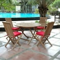 thumbnail image 6 of Teak Classic Bahama 5-Pieces Folding Dining Set, 6 of 8