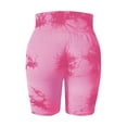 thumbnail image 7 of IWRICH Women's High Waist Workout Biker Shorts Gym Printed Seamless Cycling Scrunch Yoga Shorts Pink XL, 7 of 7