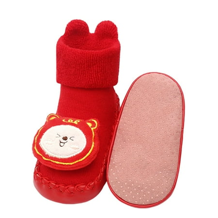 

Kids Sneakers Non Slip Autumn Winter Boys Girls Socks Warm Comfortable Style Cartoon Animal Toddler Cute Leisure Soft Breathable Trendy Lightweight Childrfen s Day Gift Waliking Shoes