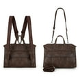 thumbnail image 4 of Wrangler Backpack Purse for Women Vegan Leather Fashion Anti Theft Convertible Backpack with Adjustable Strap, Coffee, 4 of 7