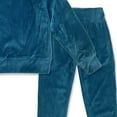 thumbnail image 5 of Millie Love Lily Girls' Teal Rib Velour Jogger Set, Big Girl, Size 10 (2-PCS), 5 of 5