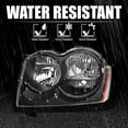 thumbnail image 6 of Spec-D Tuning Black Headlights Compatible with 2005-2007 Jeep Grand Cherokee, Left + Right Head Lights Assembly, 6 of 6