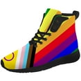 thumbnail image 5 of Aidianart Womens LGBT High Top Shoes High Top Sneakers Size 5.5, 5 of 5