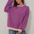 thumbnail image 2 of Essential Sweatshirt for Women Soft Crewneck Long Sleeve Loose Fit Casual Lounge Everyday Basic Winter Warm Top, 2 of 6