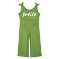 thumbnail image 5 of Girls Jumpsuit Sleeveless Green Loose Rompers Summer Outfits for Girls Girls Jumpsuits Size 7-8 Years Girls Fashion, 5 of 5