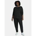 thumbnail image 3 of (2 pack) Terra & Sky Women's Plus Size Fleece Sweatshirt, Size 0X-5X, 3 of 6