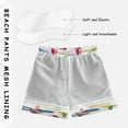 thumbnail image 3 of FORMRS Boys Swim Trunks Quick Dry Mesh Liner Boardshorts Sizes XS-XL, Hand Drawn Sailboats, 3 of 7