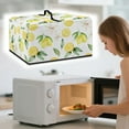 thumbnail image 2 of Whosucclay Lemon Blossom Print Dust-Proof Microwave Oven Grill Cover Protector - Waterproof Heat-Resistant Microwave Oven Dust Cover Case Protections for Toaster Oven-S, 2 of 7