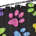 thumbnail image 3 of Colorful Animal Footprints Shower Curtain 72x84in ,Bathroom Decorative Shower Curtains Set with 12 Hooks,Modern Waterproof Washable Shower Curtain, 3 of 4