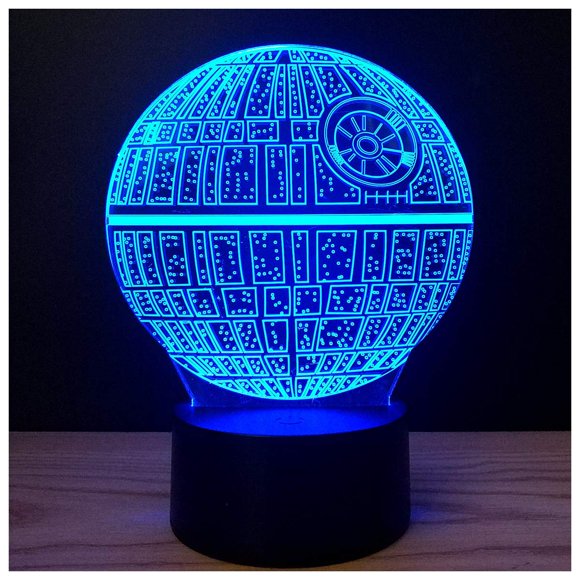 Luz nocturna 3D de ilusión Gfytdxe, 7 colores, táctil, USB