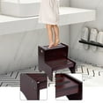 thumbnail image 6 of 2 Step Stool for Kids with Handles Non Slip Wooden Bathroom Sink Stool for Toilet Training and Bedroom Use, 6 of 9