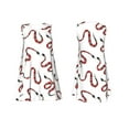thumbnail image 7 of Uemuo Red Snake Pattern Women’s Sleeveless Dress – Casual Summer A-Line Dress, Stylish and Comfortable Sundress for Hot Weather, 7 of 7