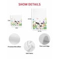 thumbnail image 7 of Easter Kitchen Dish Towels for Drying Dishes Set of 3, Spring Watercolor Flowers Bunny Butterfly Eggs Waffle Weave Microfiber Hand Tea Bathroom Towels Quick Dry & Absorbent Towel 12x12, 7 of 7
