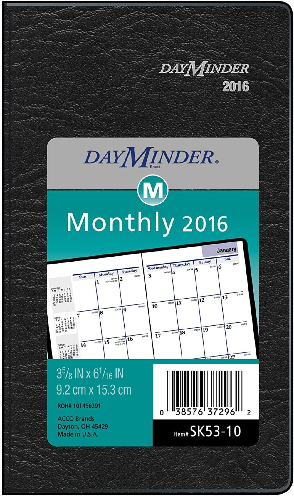 2016 Month Planner 7.5  x 10 Large Different Colors Next Day Shipping