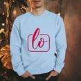 thumbnail image 2 of Amzcrzy Chandails en Molleton de la Saint-Valentin pour Hommes Mode Ample Imprimé Valentines Tops Décontractés Manches Longues Col Rond Couples Chandails en Molleton Cadeaux de la Saint-Valentin pour Hommes, 2 of 4
