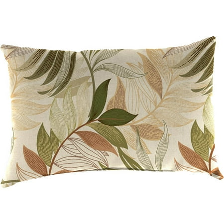 Jordan Manufacturing Indoor/Outdoor Patio Rectangular Toss Pillow, Oasis Nutmeg