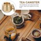 thumbnail image 4 of Brass Tea Container Golden Tea Can Tea Sealed Jar Multi-function Storage Jars, 4 of 4