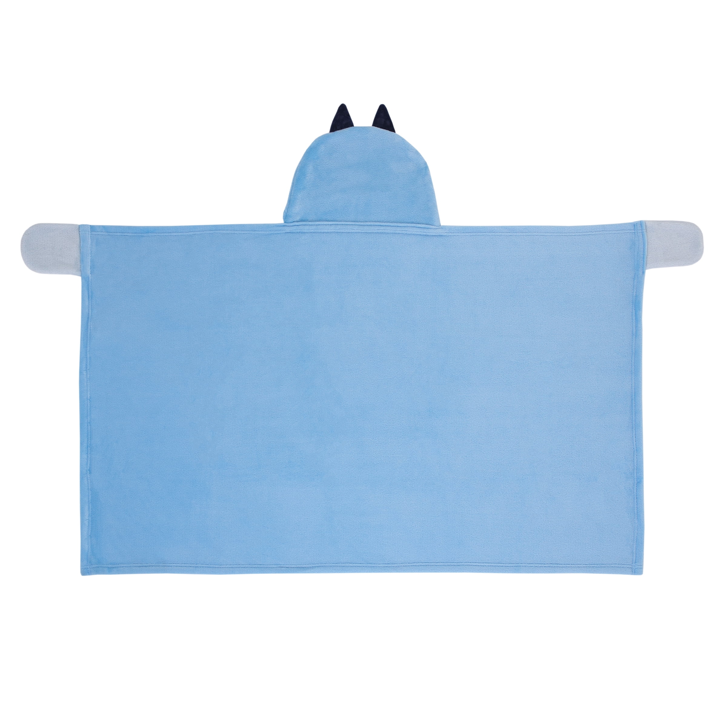 NoJo Bluey Hooded Toddler Blanket, Blue, Toddler Boy or Girl