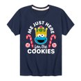 thumbnail image 1 of Sesame Street - Just Here for the Cookies - Toddler & Youth Short Sleeve Graphic T-Shirt, 1 of 6