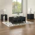 thumbnail image 3 of Steve Silver Fitzgerald Transitional 48 inch Rectangle Coffee Table with Shelf, Black, 3 of 5