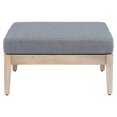 thumbnail image 3 of Linon Morningside Ottomane d'Extérieur en Bois d'Acacia avec Coussin Gris, Naturel, 3 of 9