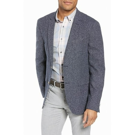 Notch Collar Button - Sand Mens Two Button Notch Collar Lined Jacket
