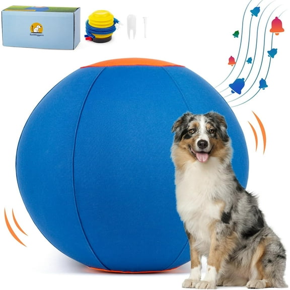 Dog Toys for Medium Dogs Herding Ball for Dogs,Durable Cover for Long-Lasting Dog Toys, for Exercise andEntertainment Dogs in Backyard-18in