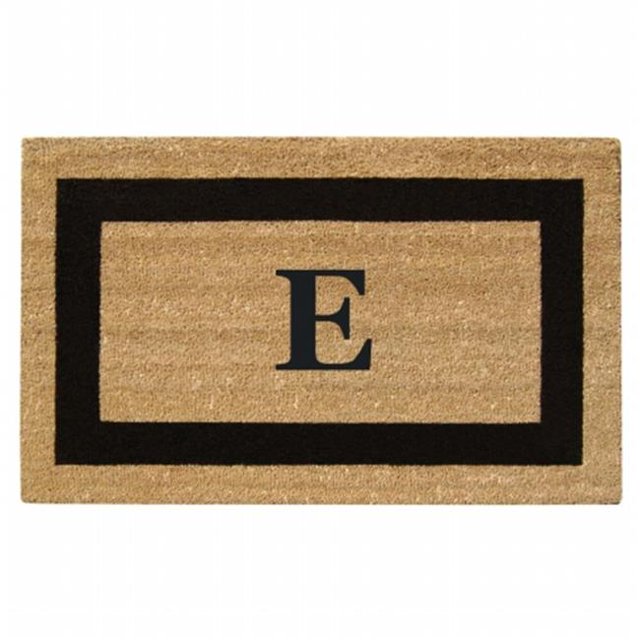 Nedia Home 33020E 36 x 20 in. SuperScraper Black Single Picture Frame Mat Monogrammed E