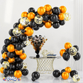 thumbnail image 6 of PMU 6 Pack Bursting Star Centerpiece - Metallic Black & Orange Balloon Weights |table Centerpiece for Halloween and Birthday Party Celebration-15in / 7.34cm, 6 of 9