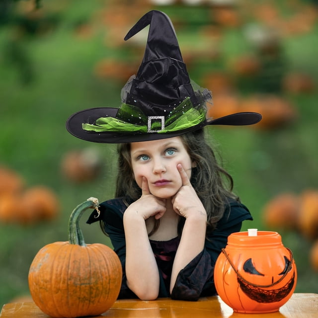 Decoraciones de Halloween, adornos de Halloween, sombrero de bruja de Halloween, accesorios de decoración para fiestas, sombrero de bruja, sombrero de bruja de Halloween, sombrero no tejido, suministr