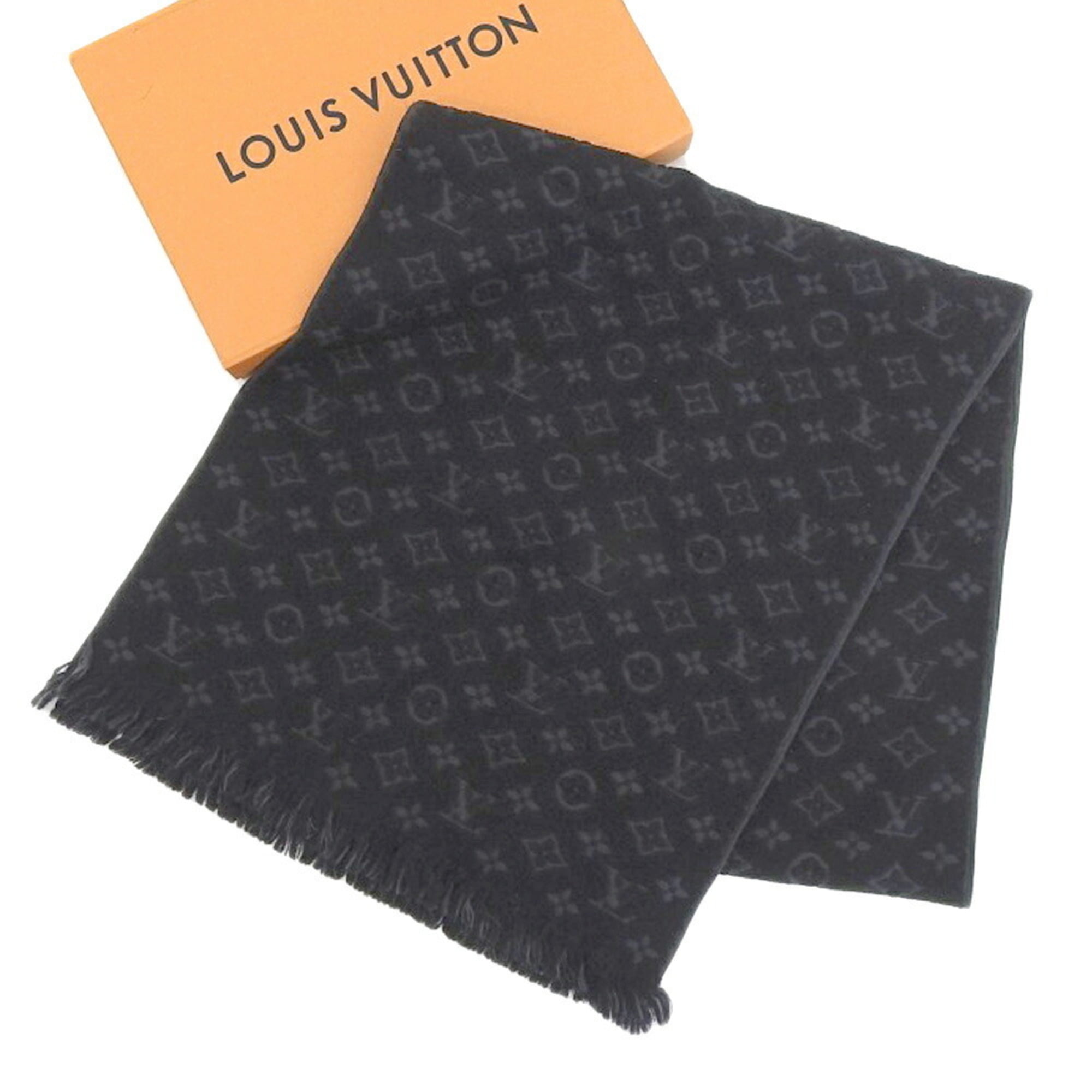 Châle monogram stole Louis Vuitton Black in Other - 29217340