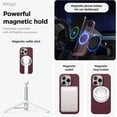 thumbnail image 4 of Magnetic Silicone Case Compatible with iPhone 16 Pro Max Case 6.9 Inch Compatible with All MagSafe Accessories - Built-in Magnets, Soft Grip Silicone, Shockproof [Stone], 4 of 5