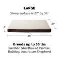 thumbnail image 3 of FurHaven Pet Products Faux Sheepskin & Suede Deluxe Cooling Gel Memory Foam Pet Bed for Dogs & Cats - Espresso, Large, 3 of 11