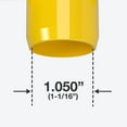 thumbnail image 6 of FORMUFIT PVC Fitting, Standard Tee , Furniture Grade, 3/4" Size, Yellow, 8-Pack (F034TEE-YE-8), 6 of 7