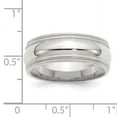 thumbnail image 3 of SS 8mm Comfort Fit Double Milgrain Size 7 Band, 3 of 3