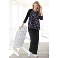 thumbnail image 2 of Woman Within Plus Size Petite Sport Knit Straight-Leg Pull-On Pants, 2 of 6