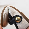 thumbnail image 6 of Viluyesy Girls Princess Dress Shoes - Bowknot Mary Jane Flats Soft Sole Leather School Party Wedding Gold Size 10 M, 6 of 7