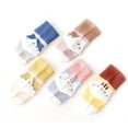 thumbnail image 4 of 5 Pairs Baby Cotton Crew Socks Soft Cozy Ankle Socks for Newborn Infant Toddlers Kids, 4 of 6