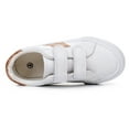 thumbnail image 6 of Apakowa Boys Girls White Casual lightweight Shoes Classic Sneakers School Shoes (Color : White/Gold, Size : 8 Toddler), 6 of 8