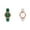 N-White 1PCS & Green 1PCS, variant on (2-Pack) Rinsvye Crystal Quartz Bracelet Bangle Womens Watch Numbers Women Wristwatch Flower Watch Womens Watches in Bulk Women's Watch