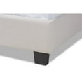 thumbnail image 5 of Baxton Studio Ansa Queen Size Beige Fabric Upholstered Bed, 5 of 10