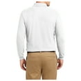 thumbnail image 2 of Yellow Rooster Men's Silk Touch Long Sleeve Polo T-Shirts White 3XL, 2 of 6