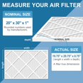 20x30x1 Air Filters, MERV 13 AC Furnace Filters, 4 Pack Pleated Air