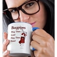 thumbnail image 2 of 3drose, Funny Bagpipes Scottish Humor Bagpipes Play Them Loud Play Them Proud, 11oz Two-tone Blue Mug, 2 of 6